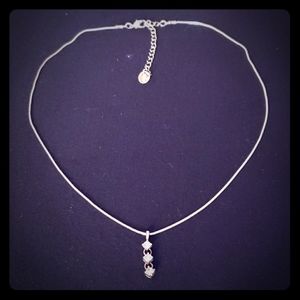 Only $12 FLASH SALE! Silver 3-stone Necklace